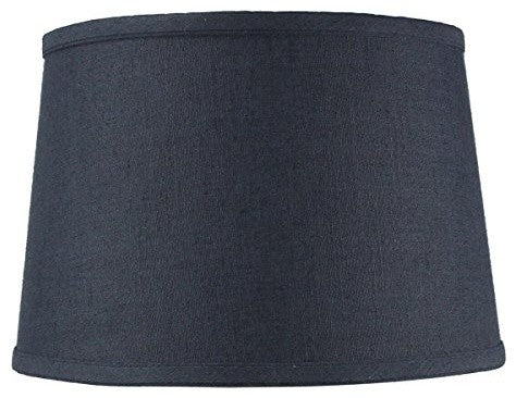 Hardback Shallow Drum Lamp Shade 10x12x8 Textured Slate