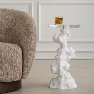 Uttermost - 24253 - Drink Table - Remnant - White Stone