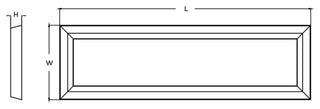 Zurich LED Linear Surface Mount, Satin Nickel