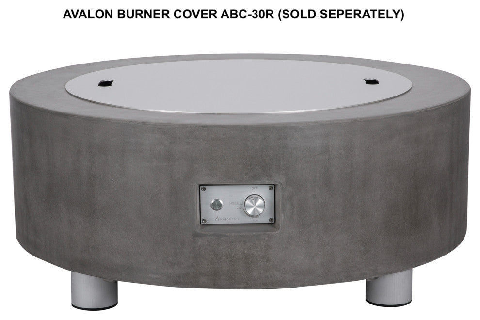 31" Aluminum Round Fire Pit Burner Cover