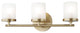 Ryan Bath Light, Aged Brass Finish, 3-Light