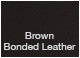 Polo Chrome Stools, Black Powder Base, Brown Bonded Leather