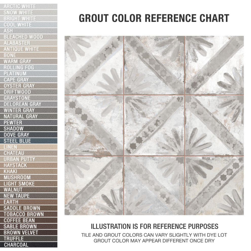 Harmonia Kings Marrakech Grey Ceramic Floor and Wall Tile Sample
