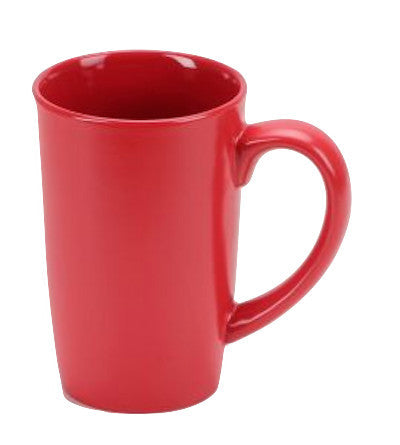 Tall Mugs Matte, 18oz, Set of 4, Red