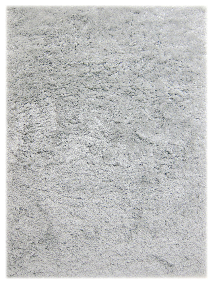 Odyssey Area Rug, Silver, 9? x 13?, Solid