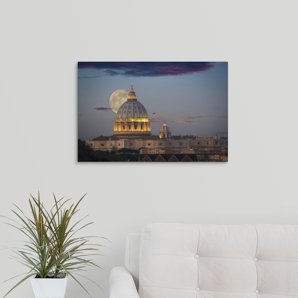 "Sunset over Eternity" Wrapped Canvas Art Print, 24"x16"x1.5"