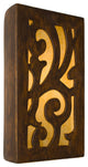 Cathedral Wall Sconce, Butternut and Amber, Bulb Type: E12