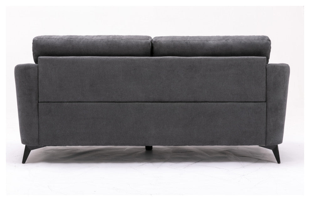 Callie Woven Fabric Sofa, Gray