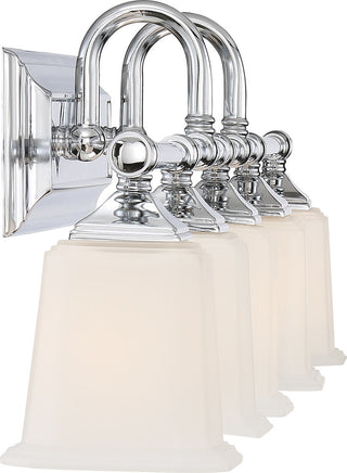 Nicholas 5-Light Bath Vanity, Polished Chrome