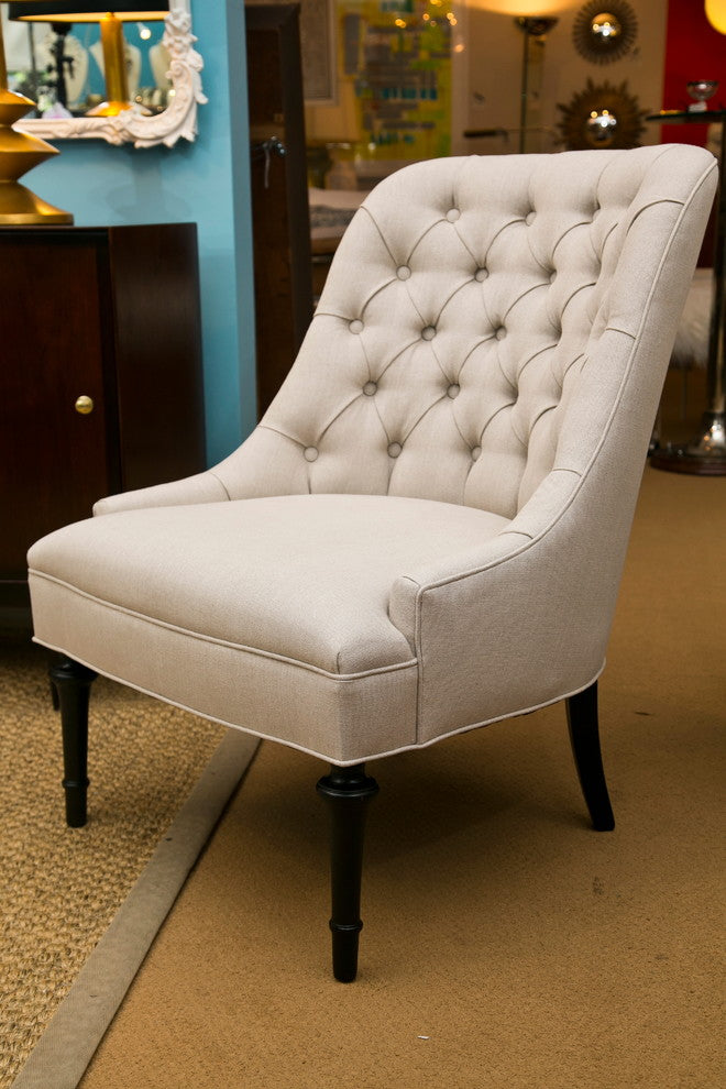 Mid-Century Slipper Chairs, Set of 2