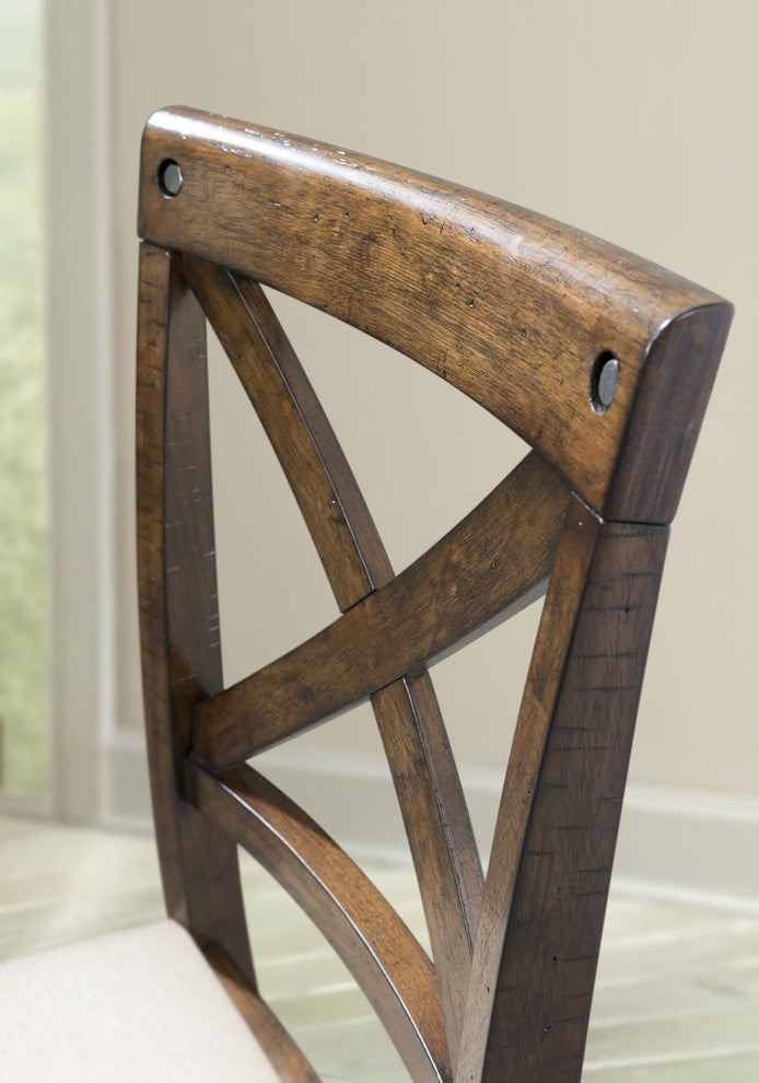 Francis X-Back Wooden Side Chair Set