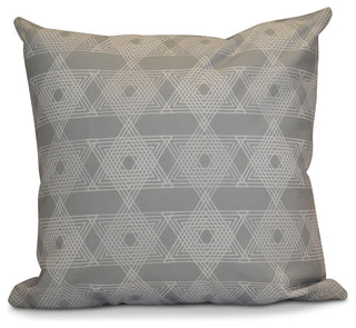 Decorative Holiday Pillow Geometric, Gray, 26"x26"