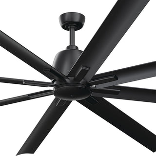 84" 8 Blade Ceiling Fan, Satin Black