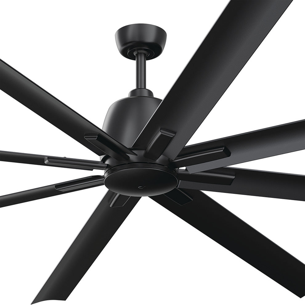84" 8 Blade Ceiling Fan, Satin Black