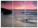 "White Waters at Guincho Beach Cascais" Metal Wall Art, 3 Panels, 36"x28"