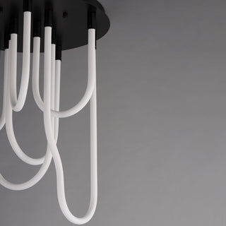 ET2 E24987 Soleil 20"W Flush Mount Ceiling Fixture - Natural Aged Brass