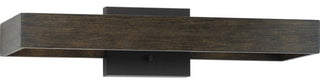 Boundary Collection 2-Light Modern Wall Sconce, Matte Black