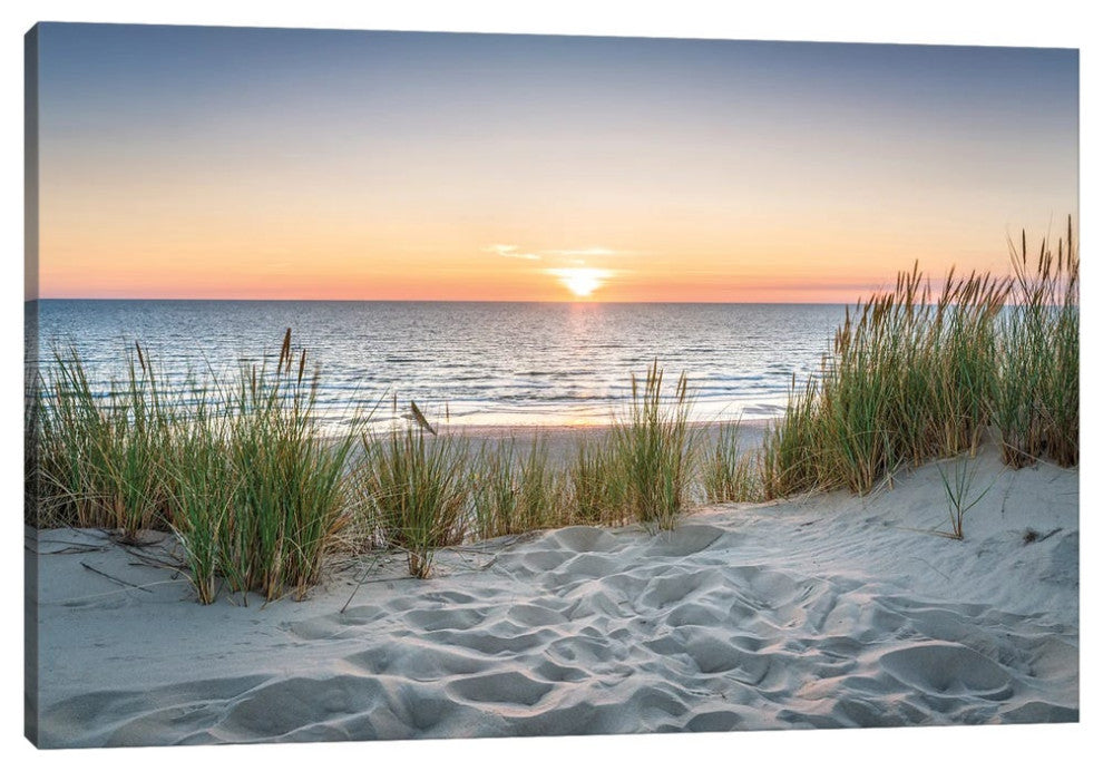Beautiful Sunset At The Beach by Jan Becke