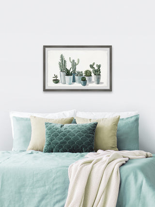 "Growing Cactus and Succulents" Framed Painting Print