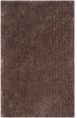 Safavieh Luxe Shag Sgx160D Rug, Taupe, 5'x8'