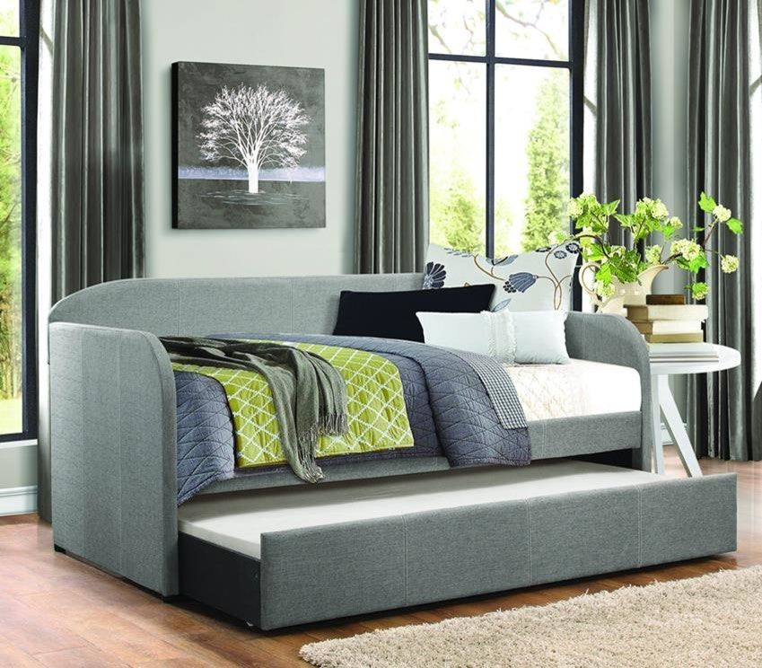 Homelegance Roland Daybed With Trundle, Gray