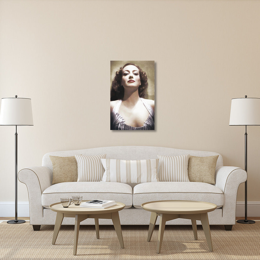 "Joan Crawford" Stretched Canvas Giclee by Hollywood Photo Archive, 26x40"