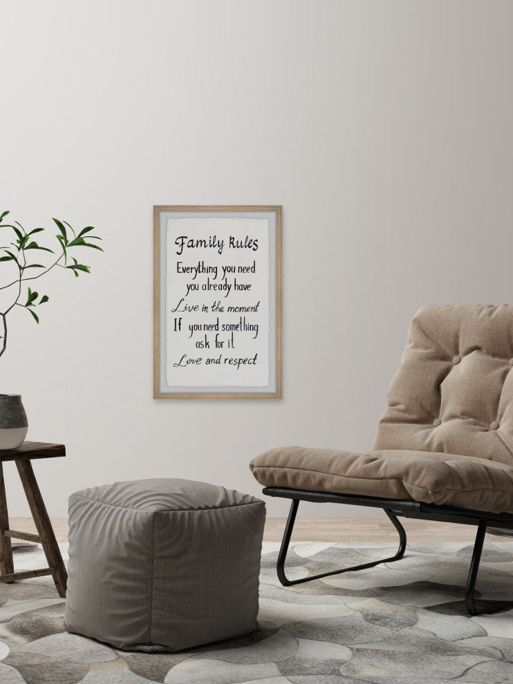 "Love and Respect" Framed Painting Print, 8x12