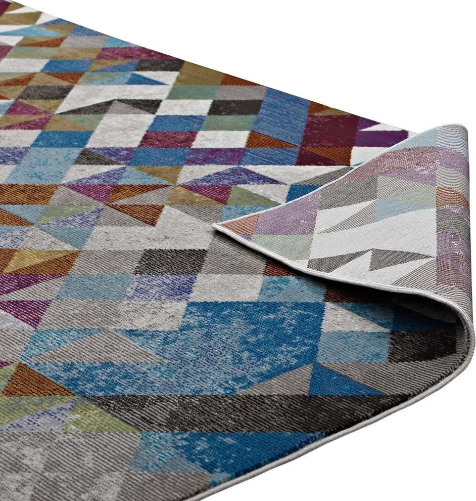 Lavendula Triangle Mosaic 8x10 Area Rug
