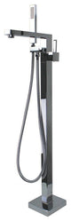 Transolid Ardell Free Standing Tub Filler With Hand Shower, Polished Chrome