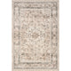 Nuloom Davi Faded Stain-Resistant Machine Washable Area Rug, Stone 4'x6'