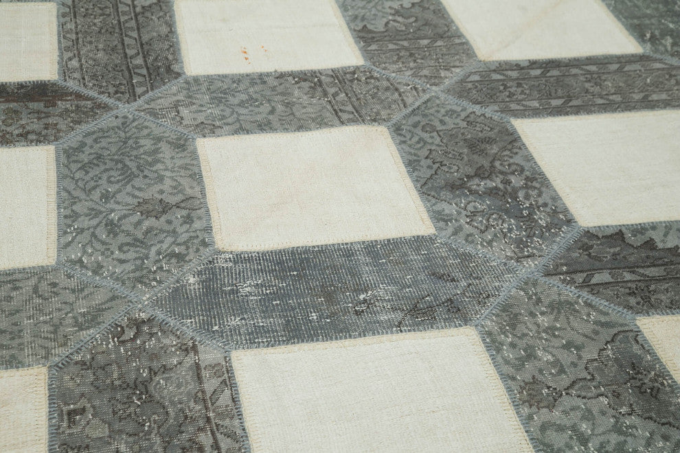 Rug N Carpet - Hand-Knotted Anatolian 8' 3" x 11' 7" Antique Patchwork Area Rug