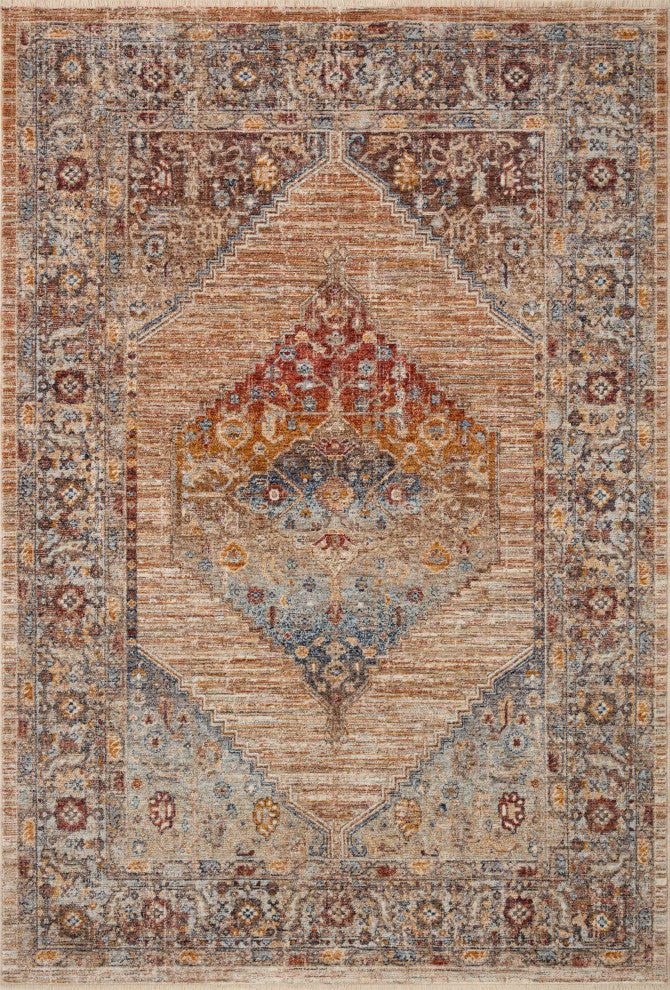 Loloi II Sorrento Multi/Sunset 2'7"x8' Runner Rug