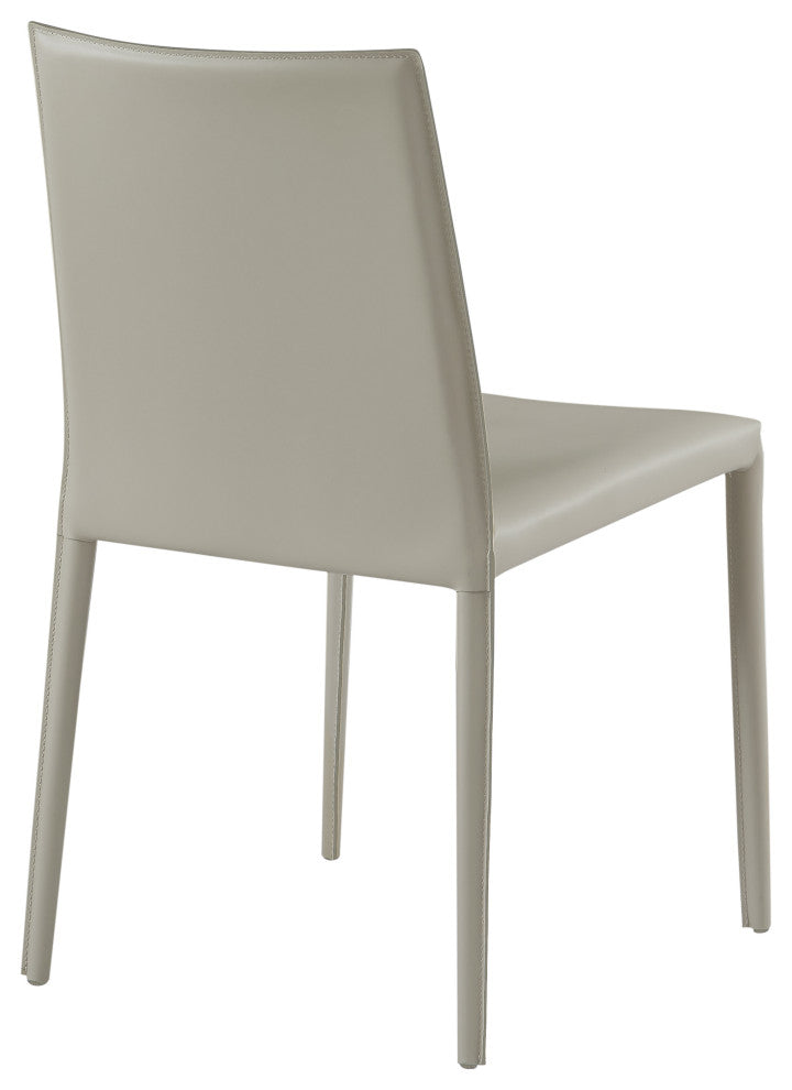 Elite Living Prima, Set of 2, Mid-Century Modern Dining Chair, Stone
