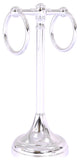 Carolina 2 Ring Guest Towel Stand, Polished Chrome