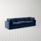 Rustic Manor Aranza Sofas Upholstered, Linen, Navy