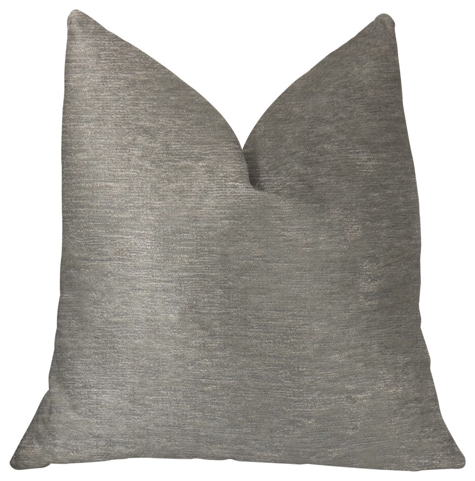 Pearly Shell Velvet Cream and Ivory Luxury Throw Pillow, 20"x36" King