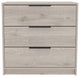 Washington 3 Drawer Dresser with Metal Handles, Light Gray