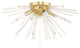 Livex Lighting Satin Brass 4-Light Ceiling Mount