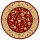Cambridge 7337 Red, Beige Floral Delight, 7'7" Round