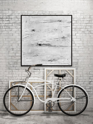 "Young Generation" Floater Framed Painting Print on Canvas, 16x16