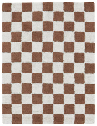 Washable Rug Kitchen Tiles Toffee, 4' 7" X 6' 7"