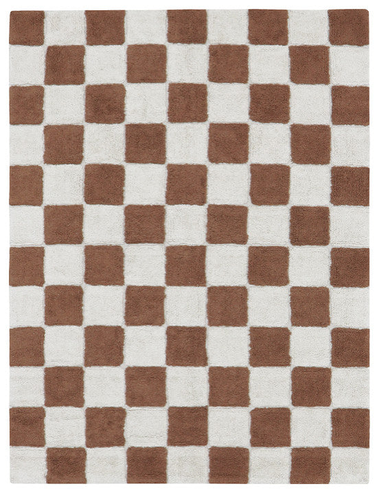 Washable Rug Kitchen Tiles Toffee, 4' 7" X 6' 7"