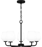 Nielson 5-Light Chandelier, Matte Black