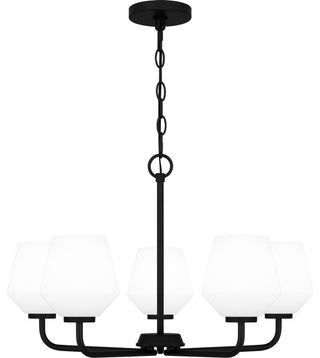 Nielson 5-Light Chandelier, Matte Black