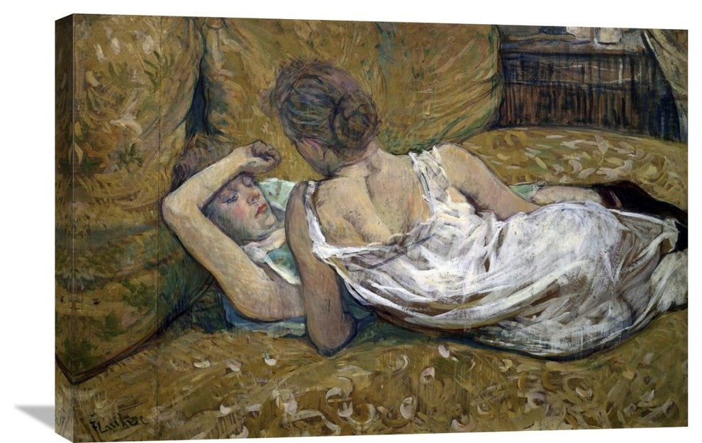 "Two Friends" Stretched Canvas Giclee by Henri Toulouse-Lautrec, 30"x20"
