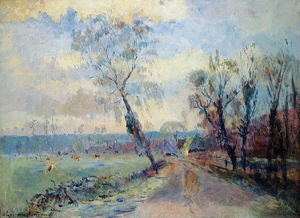 Albert Lebourg Hondouville an Afternoon at the End of Winter Wrapped Canvas