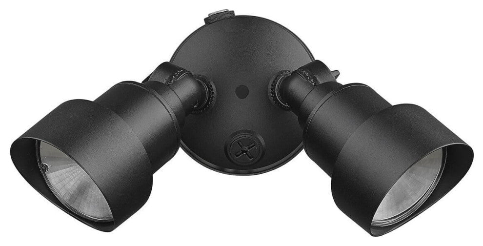 10" LED Adjustable Head Outdoor Floodlight, Matte Black