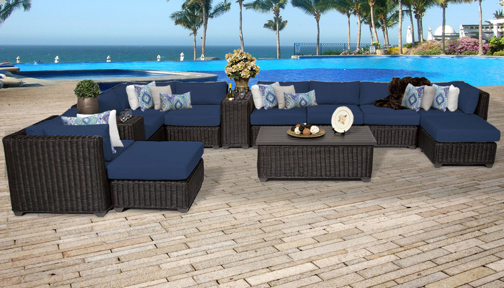 Venice 13 Piece Outdoor Wicker Patio Furniture Set 13a