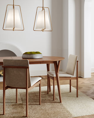 Allis One Light Pendant, Satin Brass