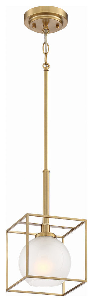 Cowen 1 Light Mini-Pendant, Brushed Gold